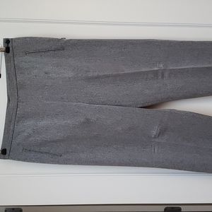 SANDRA KING Black/White Twill Straight Leg Pants